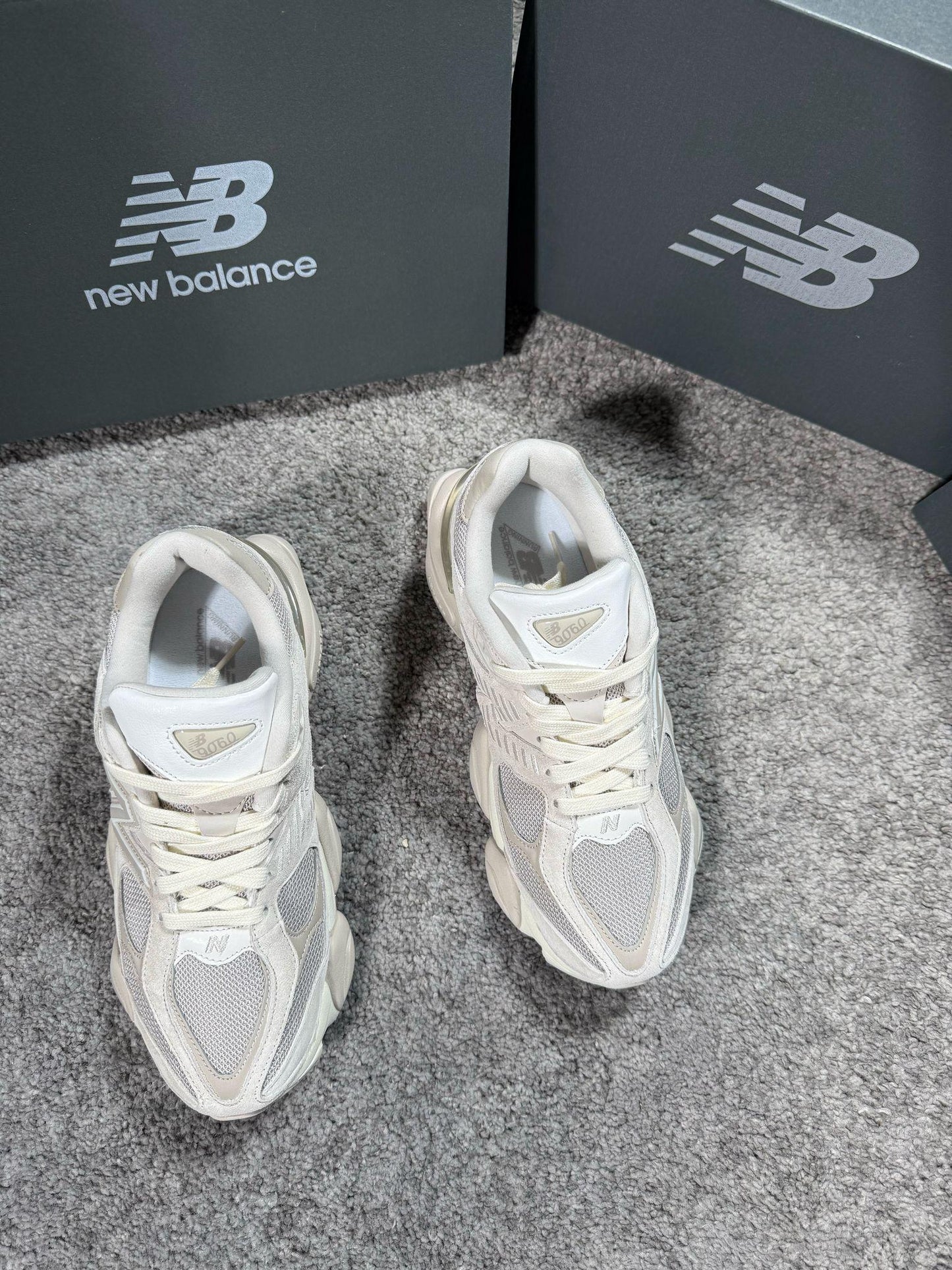New Balance White Cream